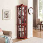 Glass Corner Display Cabinet - Image 4