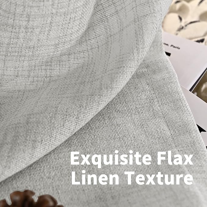 YoungsTex 72 Inches Long Light Grey Curtains - Image 6