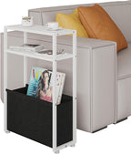 Leomonio Narrow Side Table, Slim End Tables - Image 6