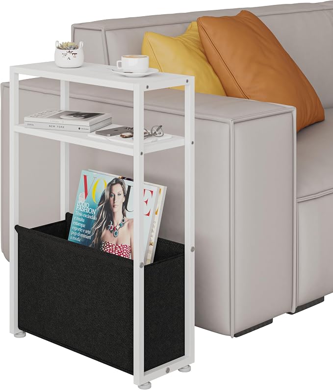 Leomonio Narrow Side Table, Slim End Tables - Image 6