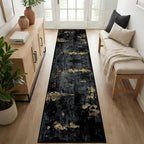 RELEANY Washable Runner 2'6"x10' Abstract Area Rug - Image 7