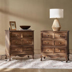 HULALA HOME 3-Drawer Nightstand by HULALAHOME