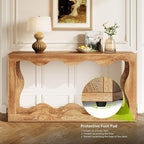 LITTLE TREE 63-Inch Console Table, Chic Design, Sofa Table Behind Couch - Image 6
