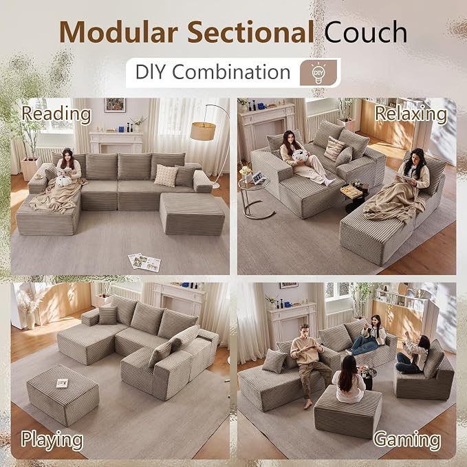 135" Modular Sectional Sofa - Image 7
