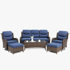 HILLGA Luxury High Back Patio Furniture Set - Image 8