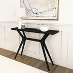 Plank+Beam Verso Console Table, 46 Inch Solid Wood Modern Sofa Table, Narrow by PlankBeam