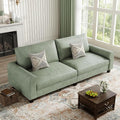 EASE MOOSE 88.5" Large Seat Faux Leather Loveseat Sofa, Waterproof and by EASEMOOSE