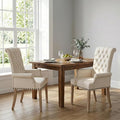 Modern Upholstered Fabric Dining Chairs Set of 2, Accent Chairs by JYFN