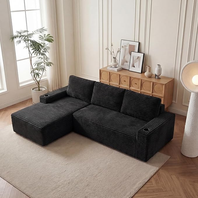 104" L Shaped Boneless Sectional Couches by Repantes