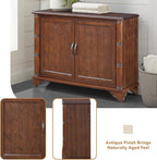 40" Solid Wood Buffet Storage Cabinet, Vintage Console Table - Image 5