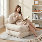 Convertible Corduroy Floor Sofa, 3-in-1 Folding Lazy Sofa Bed - Image 6