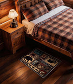 Washable Entryway Rug, 2x3 Rustic Cabin Area Rug, Non-Slip Indoor Door Mat - Image 6