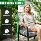 LIFERUN 3-Piece Patio Furniture Set, 2 Outdoor Rattan Chairs - Image 5