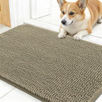 OLANLY Dog Door Mat for Muddy Paws 24x16, Super Absorbent Chenille Mud Mat | by OLANLY
