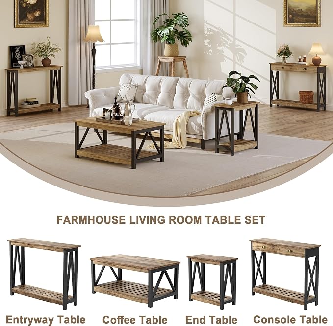 ChooChoo Farmhouse Coffee Table - Image 6