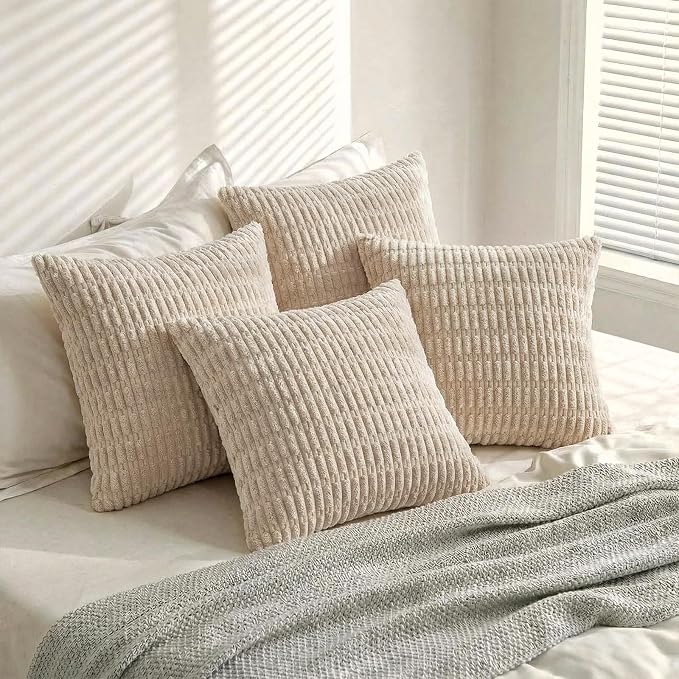 Fancy Homi 4 Packs Decorative Throw Pillow Covers - Image 8