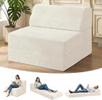 Kasunpul Folding Sofa Bed with Pillow, Memory Foam Fold Out Chair Bed, by KASUNPULGIVEYOUANEWLIFE