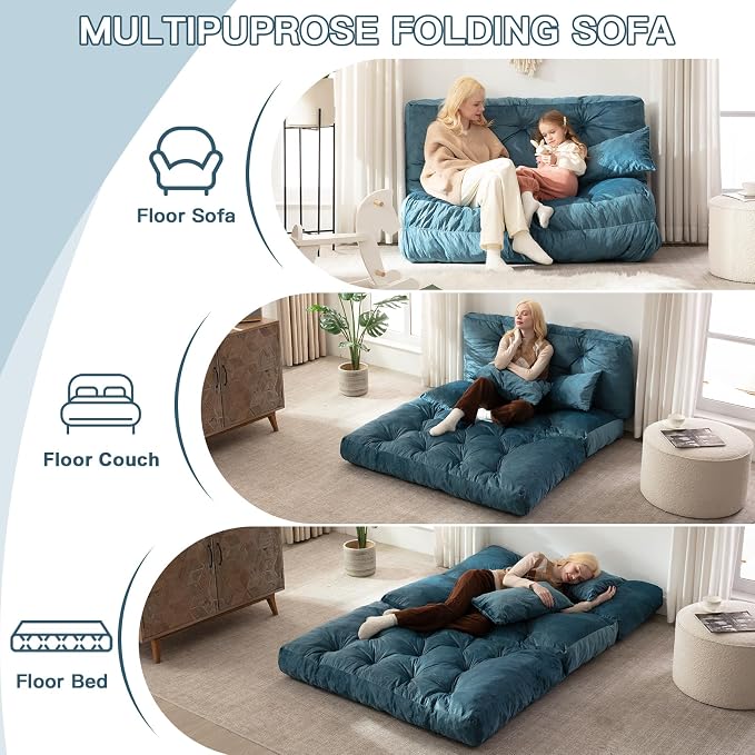 Folding Sofa Bed, Convertible Sleeper Chair - Image 5