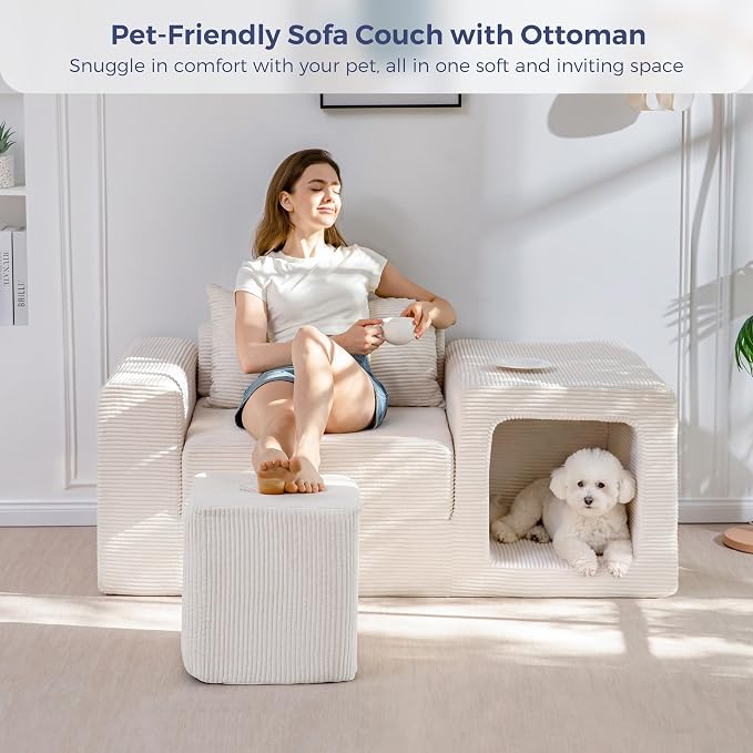 MAXYOYO Folding Sofa Couch, Convertible Floor Sofa - Image 5