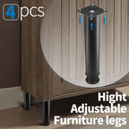8 Inch Metal Furniture Legs Stainless Steel Adjustable Legs Black Metal Legs - Image 5