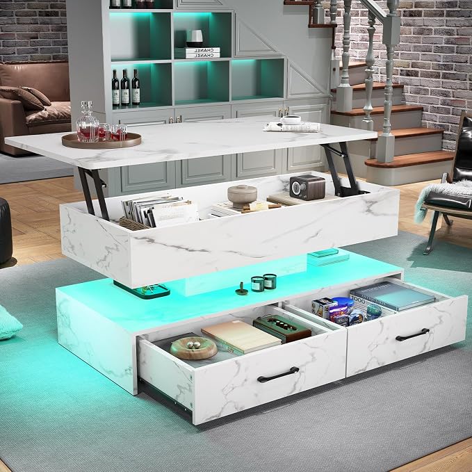 SEDETA 40" Lift Top Coffee Table, Coffee Tables - Image 3