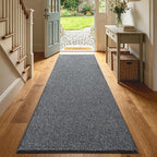 2x6 Black/White Runner Rug Washable Non-Slip - Image 2