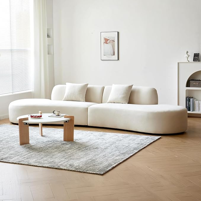 Container Furniture Direct 132" Curved Sofa by ContainerDirect