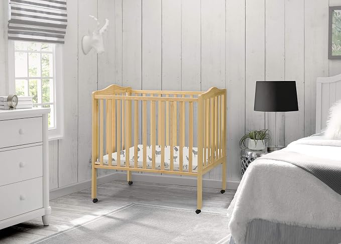 Delta Children Folding Portable Mini Baby Crib - Image 6