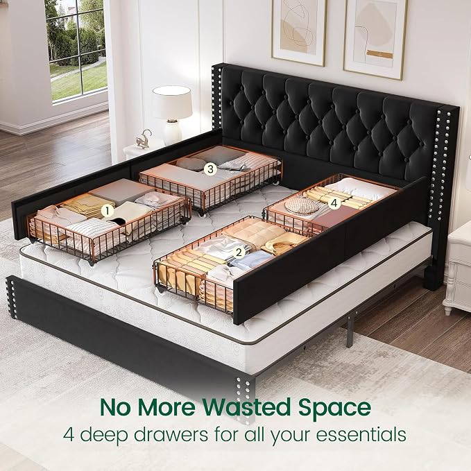LARMACE King Size Bed Frame - Image 4