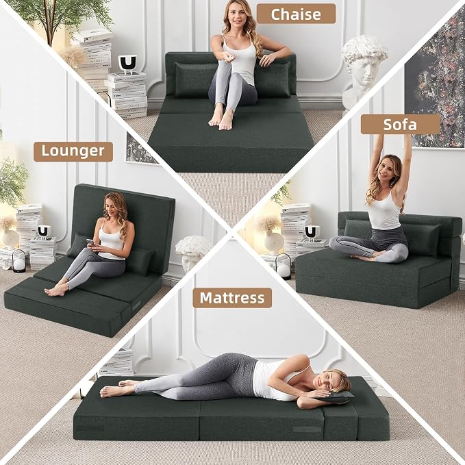 FILUXE Convertible Folding Sofa Bed - Image 3