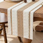 FEXIA Boho Table Runner for Hoilday Spring Home Decor Farmhouse Rustic Table - Image 6