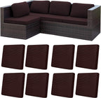 8Pcs Patio Cushion Covers, Outdoor Stretch Cushion Covers, Washable | Stretch by Unknown