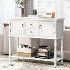 ARTPOWER Console Table with 2 Drawers, Retro Entryway Table with 2 Door - Image 7
