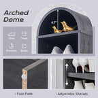 IFGET 67" Tall Arched Bookshelf, 8 Tiers Arch Bookcase - Image 3