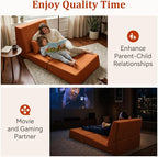 Fold Out Chair Bed, Folding Sofa Bed, 3 in 1 Convertible Sleeper Chair Bed - Image 4