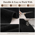 Mini Chenille Linen Blend Upholstery Fabric by the Yard, 57 Inch Wide Soft - Image 5