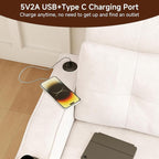 Loveseat Sofa Bed, 3-in-1 Convertible Sleeper Sofa, Chenille Fabric Pull Out - Image 5