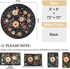 DUKINO 6ft Round Rug, Soft Washable Circle Rug - Image 2