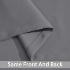 Yakamok Grey Room Darkening Curtains 42x72 inch Gray Grommet-Living Room | 2 - Image 4