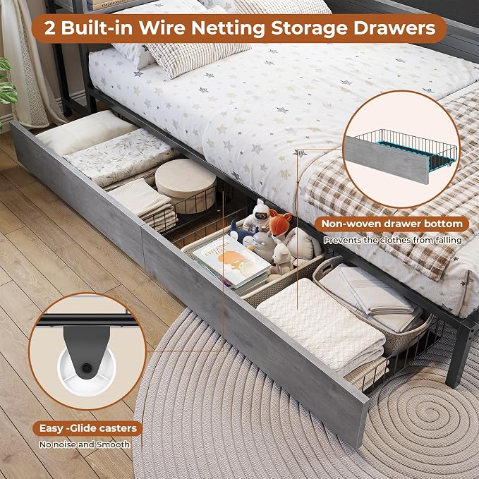 DICTAC Twin Corner Bed Frame - Image 5