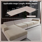 OHSIO Sectional Couch Covers, Wear Resistant Stretch Sofa Covers Washable Soft - Image 2