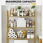 GloTika 3-Tier Over Toilet Storage - 150lb Total Capacity Metal Bathroom - Image 5
