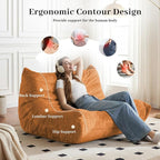 Bean Bag Chair, 2 Seater Lazy Bean Bag Sofa Memory Foam Couch, Giant Bean Bag - Image 7
