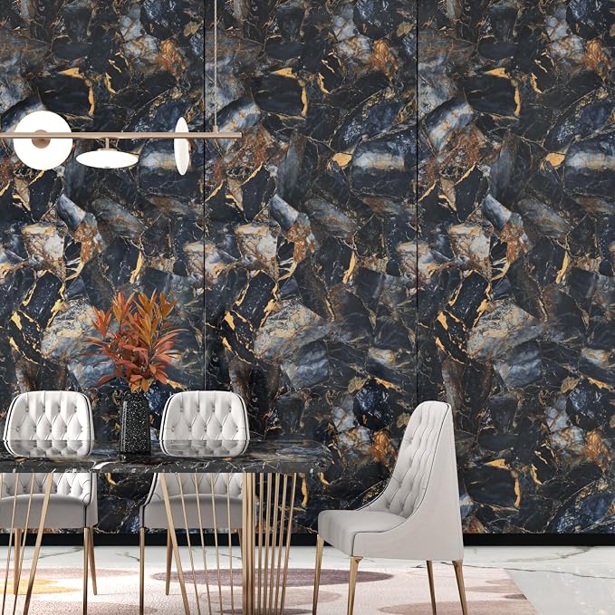 Black/Purple Marble Contact Paper - Image 7