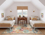 Lahome Moroccan 5x8 Area Rug, Ultra-Thin Washable Rugs - Image 4