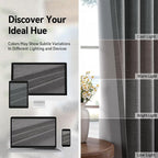 Curtains, Dark Gray, 2 Panels, Grommet Top, Thermal Insulated, Full Light - Image 6