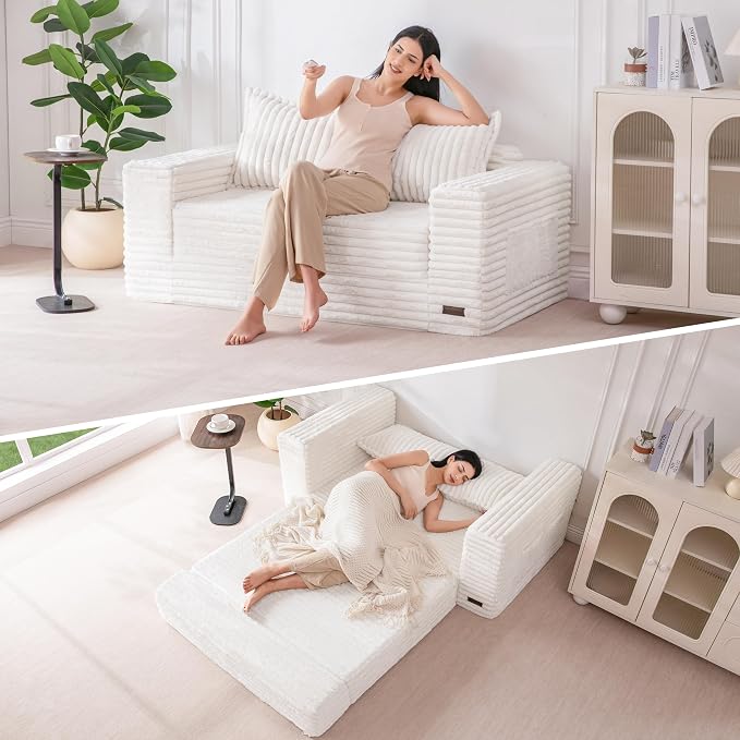MAXYOYO Convertible Sofa Bed, 2 in 1 Folding Couch Bed by MAXYOYO