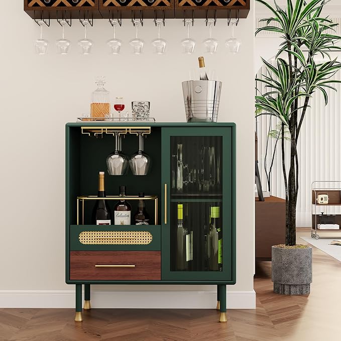 ARTPOWER Modern Coffee Bar Cabinet - Image 4