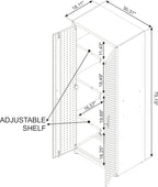 Manhattan Comfort Fortress Textured Metal 75.4" Garage Cabinet - Image 3
