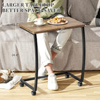 SRIWATANA Side Table, C-Shaped End Table - Image 7